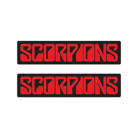 Printed Vinyl Scorpions Logo Stickers Factory