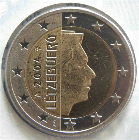 Kovanec 2 Eur Veliki Vojvoda Henri Luksemburg 2004