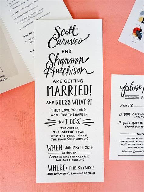 Essential info for wedding invitations. 10 Wedding Invitation Wording Examples You Can Use Right Now