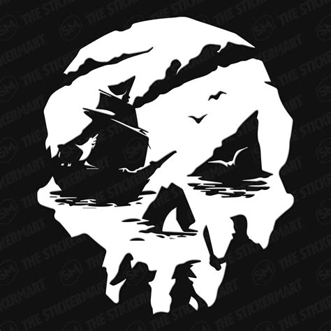 There's dark magic haunting now sinister shores. Sea of Thieves Skull Logo Vinyl Decal | Sea of thieves ...