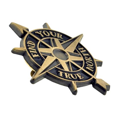 Find Your True North Compass Pin Pinmart