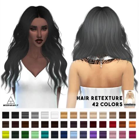 Sims 4 Hairs Miss Paraply Sintiklia`s Hairstyle Ann Retextured