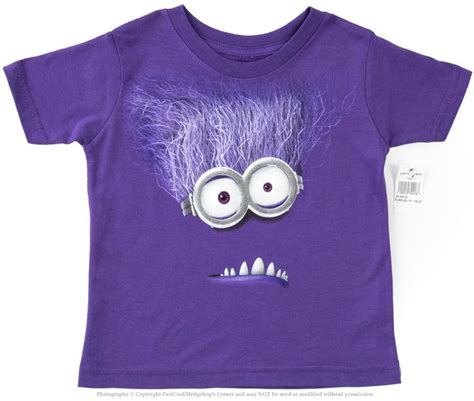 Authentic Despicable Me Purple Evil Minion Toddler T Shirt Universal