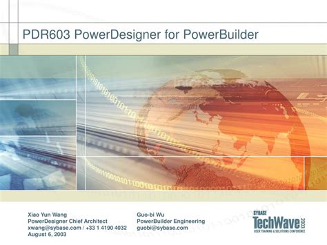 Ppt Pdr603 Powerdesigner For Powerbuilder Powerpoint Presentation