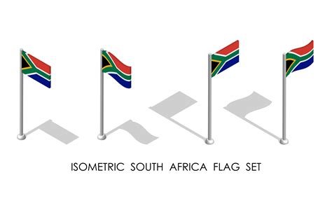 Isometric Flag Of South Africa In Static Graphic By Rnko · Creative Fabrica