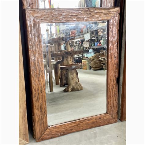 Teak Solid Frame Mirror 100x75cm Brisbane Queensland Landh Java