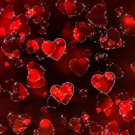 Valentine Backdrop Red Heart Glitter Sparkle Printed Etsy