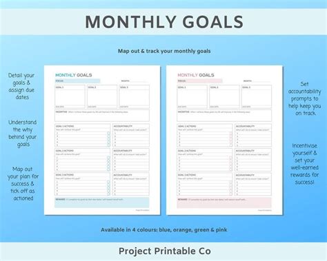 Productivity Planner Productivity Printable Project Management