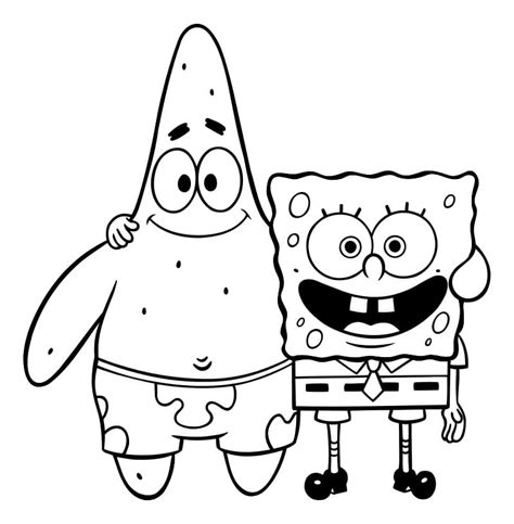 Spongebob Squarepants Patrick Coloring Pages