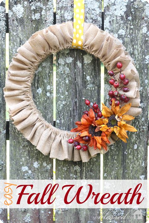 Diy Easy Fall Wreath My Blessed Life