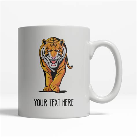 Angry Tiger 11 Oz Coffee Cup Mug Custom Gifts Etc