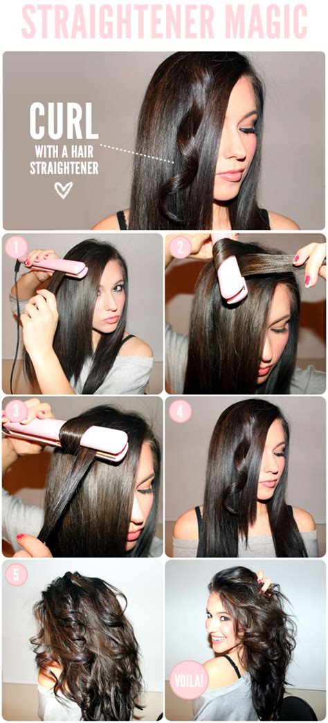 How To Curl Your Hair With A Hair Straightener Alldaychic