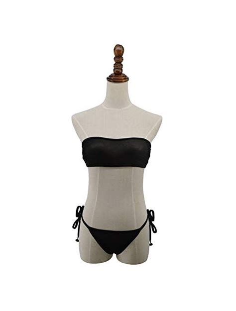 buy sherrylo sheer bikini see through bikinis bandeau top mini brazilian thong bottom micro mesh
