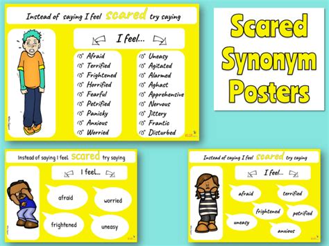 Scared Synonym Posters Elsa Support