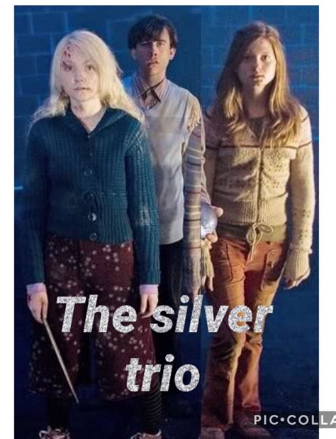 The Silver Trio Ginny Neville Luna Harry Potter Trio Snape Harry