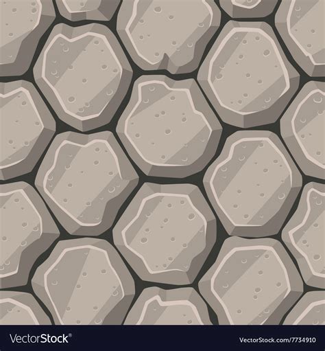Seamless Cartoon Stone Texture Royalty Free Vector Image