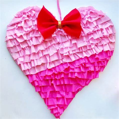 Crepe Paper Valentines Heart Crepe Paper Valentine Heart Diy