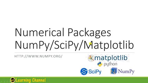 Python Installation Guide Of NumPy SciPy And Matplotlib YouTube