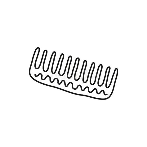 Doodle Hair Comb Icon Stock Vector Illustration Of Vector 226622380