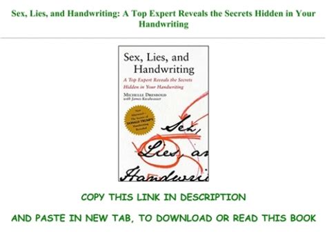 Ebook Reading Sex Lies And Handwriting A Top Expert Reveals The