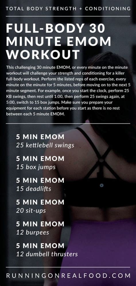 Minute Emom Workout For A Full Body Challenge