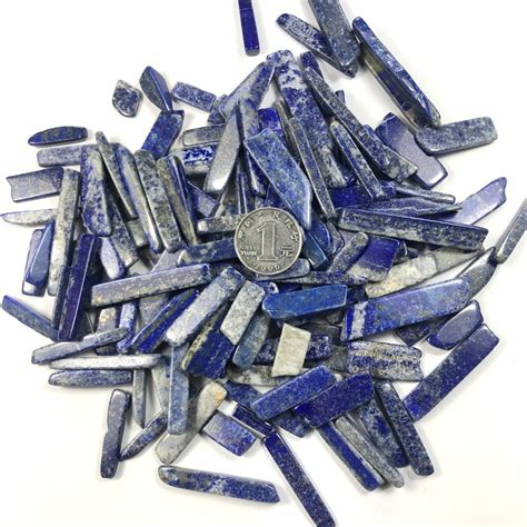 100g Natural Blue Lapis Lazuli Quartz Crystal Polished Gravel Specimen