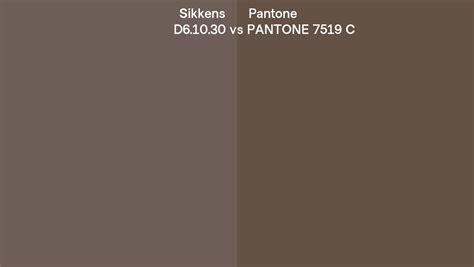 Sikkens D61030 Vs Pantone 7519 C Side By Side Comparison