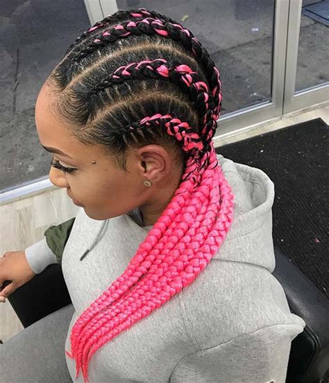 43 Cool Ways To Wear Feed In Cornrows Stayglam