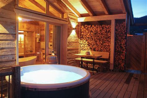 Spa Und Wellness Chalets Bayerischer Wald Whirlpool And Sauna