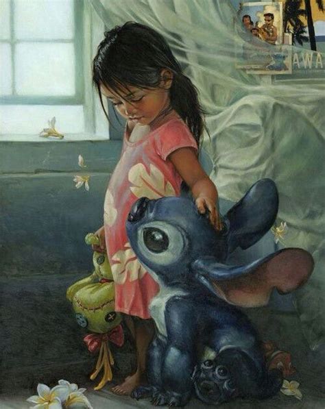 Lilo And Stitch In Real Life Painting Disney Pinterest