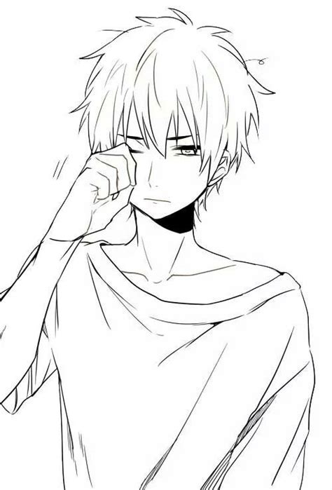 Anime Boy Sketch Anime Drawings Sketches Cute Drawings Drawing Base