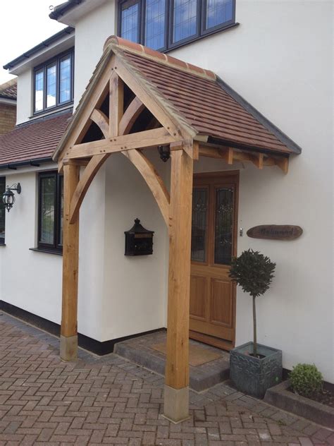 Bespoke Green Oak Porch Front Door Canopy Handmade In Shropshire Ebay
