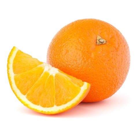 Fruit Orange Entier Et Son Segment Ou Troussequin Image Stock Image