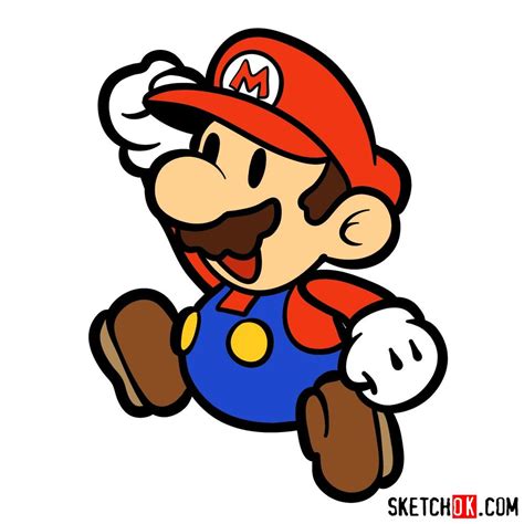 Learn How To Draw Mario From Super Mario Super Mario Step By Step Ed5