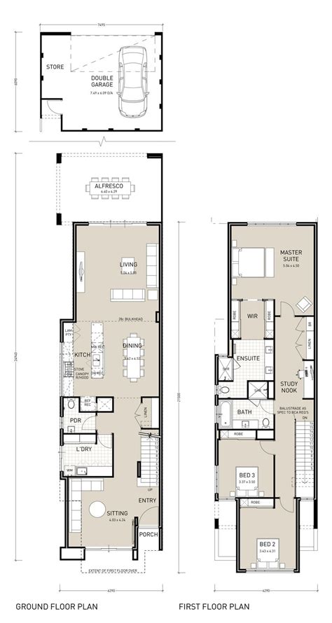 Quattro Ultimate Narrow House Designs Narrow House Plans Duplex