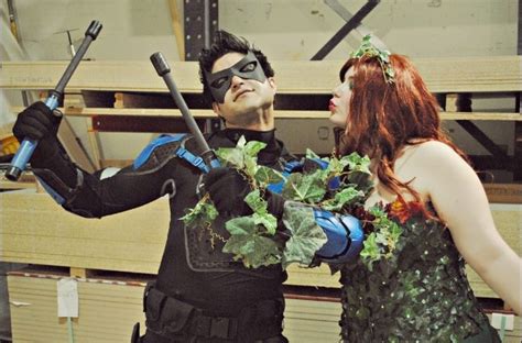 Nightwing And Poison Ivy Cosplay Deadly Kiss Cosplay