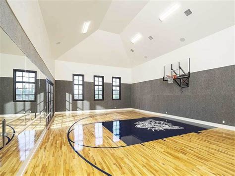 Indoor Basketball Court Inside Mansion Luxury House Plans Dream House