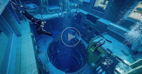 Modelled Like A Sunken City The Worlds Deepest Diving Pool Looks Wild Twistedsifter Tips Loves