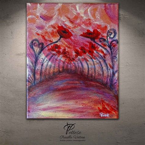 Unique Expressionist Painting Of Poppies