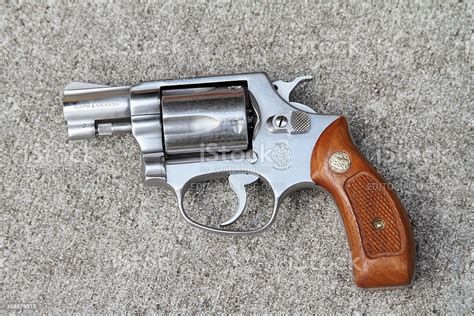 Smith And Wesson 38 Caliber Revolver Stock Photo
