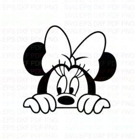 Minnie Mouse Peeking Clipart Png Minnie Mouse Clipart Budget Crafts