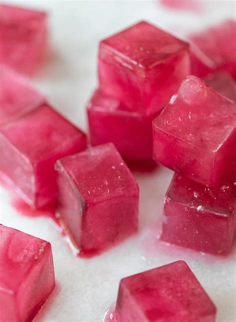 How To Make Natural Pink Ice Cubes Sugar And Charm Recipe