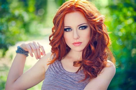 Beauty Red Hair Makeup Look Shades Of Red Hair Redhead Makeup Red