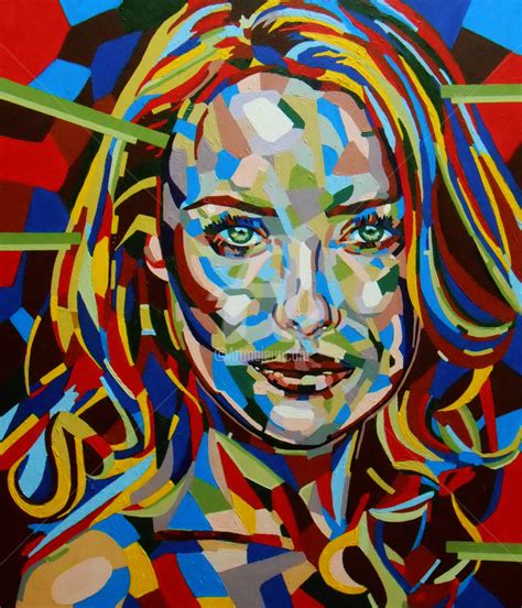 Mosaic Portrait Face Iii Painting By Art Is Artmajeur