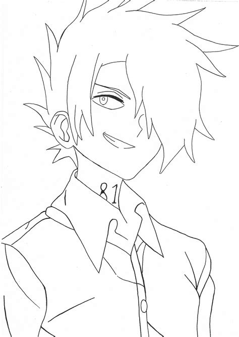 Anime Coloring Pages The Promised Neverland Coloring And Drawing