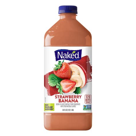 Save On Naked Strawberry Banana 100 Juice Smoothie No Sugar Added Fresh Order Online Delivery