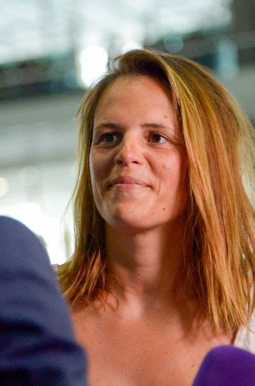 Former French Swimmer Laure Manaudou Attends Editorial Stock Photo