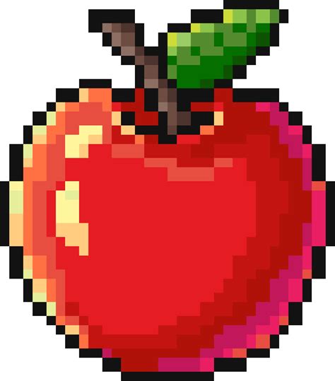 Apple Logo Pixel Art