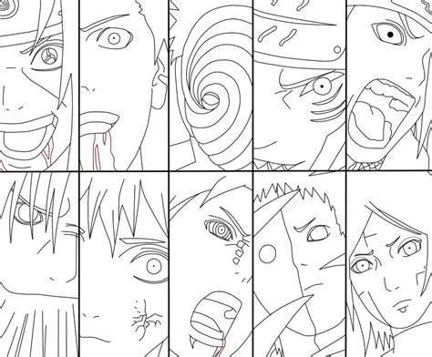 54 Naruto Akatsuki Ausmalbilder Ausmalbilder Malvorlagen Kostenlos