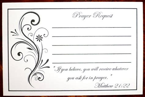 Printable Prayer Request Cards Web Printable Prayer Card